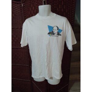 Vintage 90s Seinfeld T shirt George Costanza I Think It Moved XL Funny TV Show
